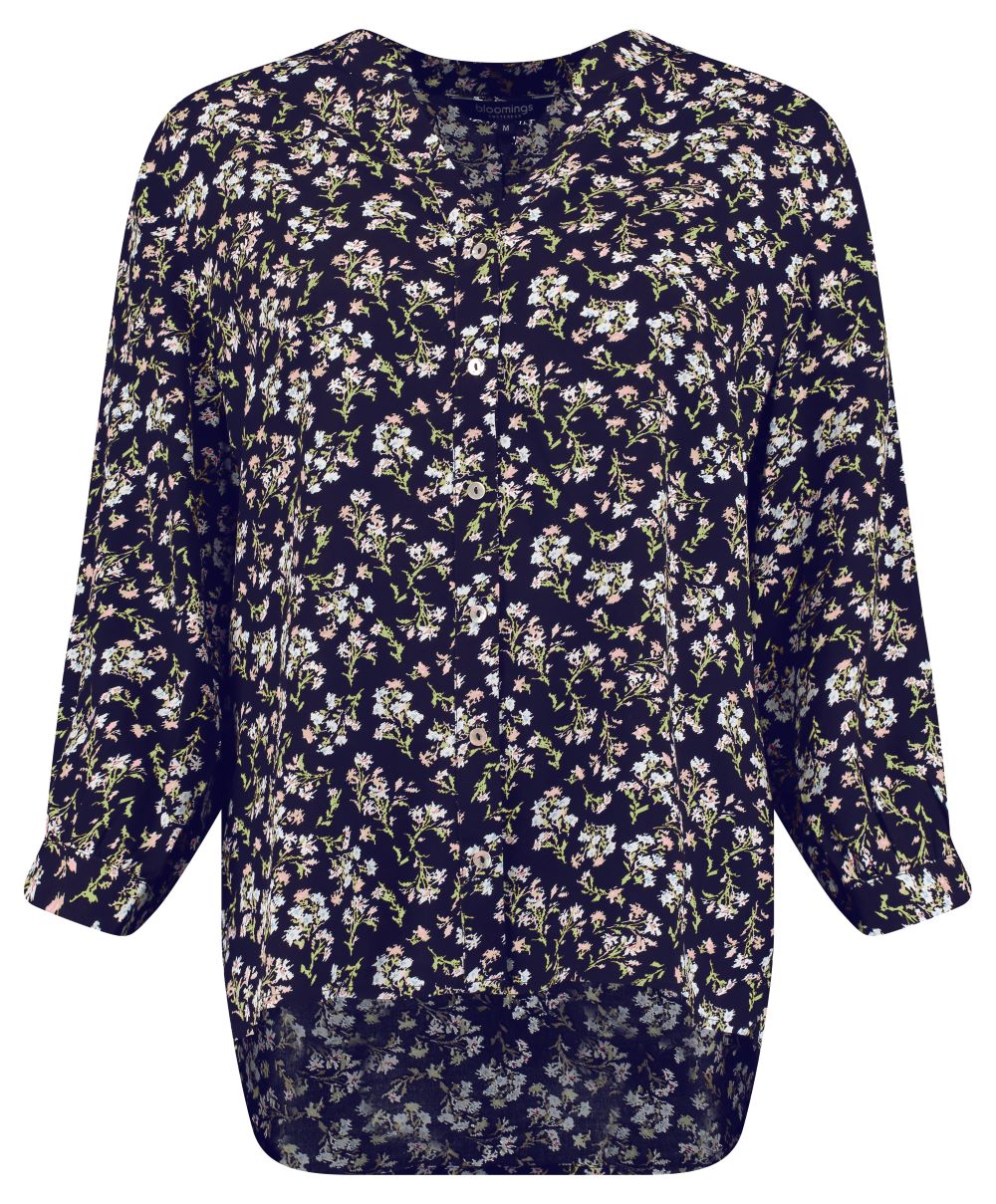 Bloomings Blouse woven SLW100-8433 Navy
