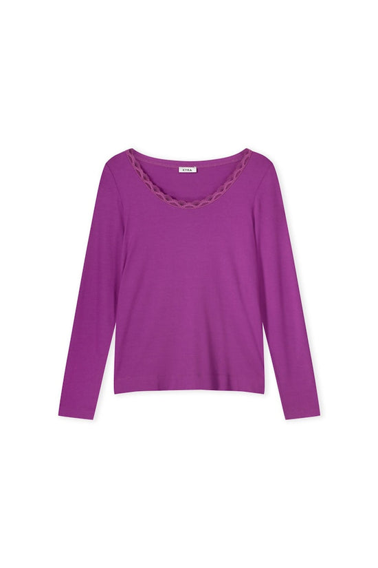 Kyra Round neck lace Manou Orchid