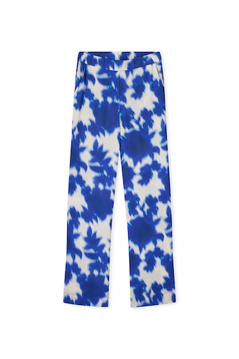 Kyra Trousers Floral 417 Blue Galaxy