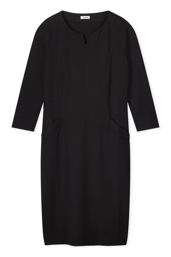 Kyra dress fitted vi interlock jersey Amarens-w22 900 black