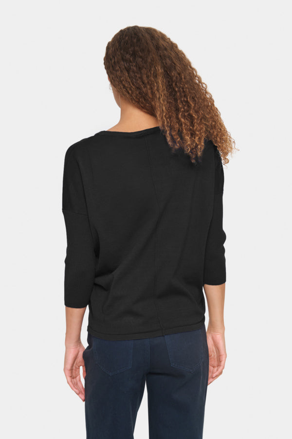 Saint Tropéz Mila round neck 30500003 0001 Black