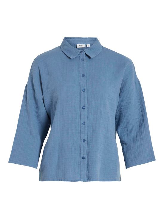 Vila Vilania shirt 14089485 Coronet Blue