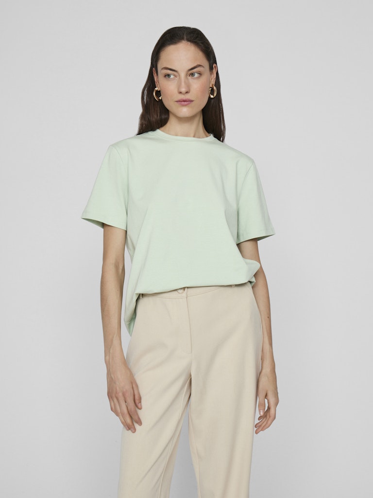 Vila Vinora s/s shirt 14103448 Silt Green