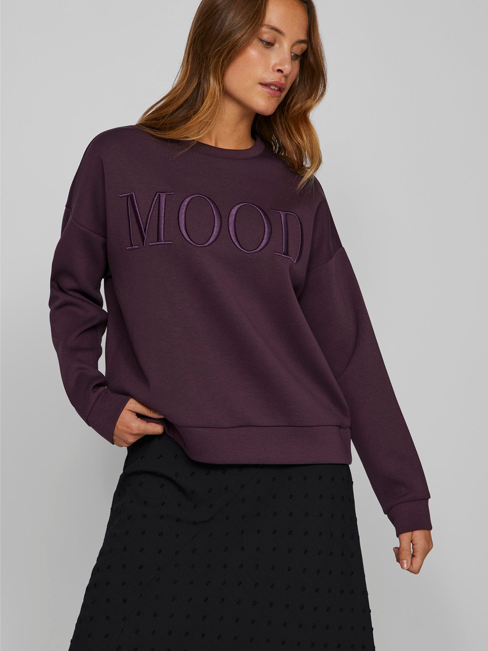 Vila Vireflect sweat 14102406 Plum