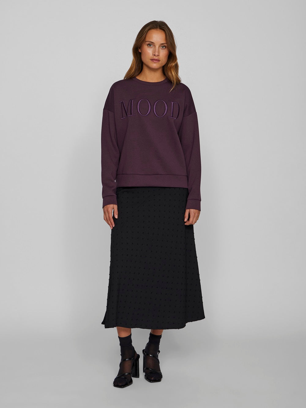 Vila Vireflect sweat 14102406 Plum