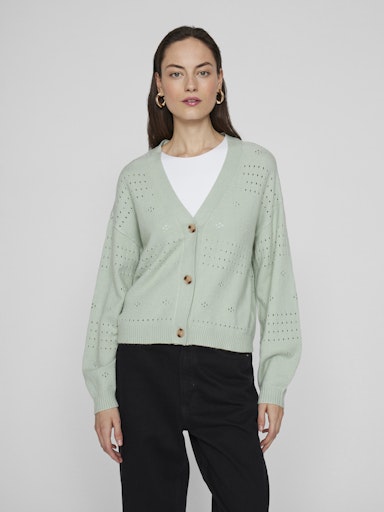 Vila Viril V-neck cardigan 14102703 Silt Green