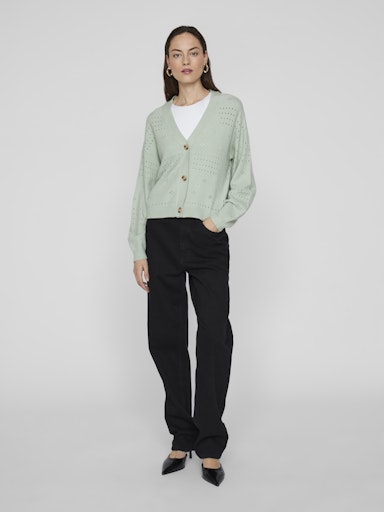 Vila Viril V-neck cardigan 14102703 Silt Green