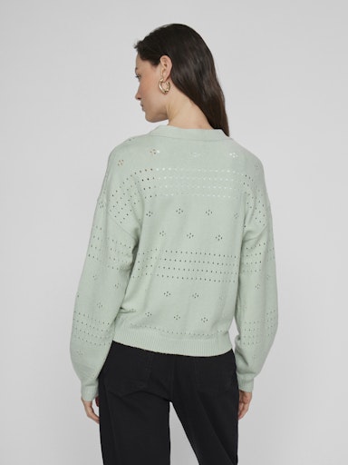 Vila Viril V-neck cardigan 14102703 Silt Green