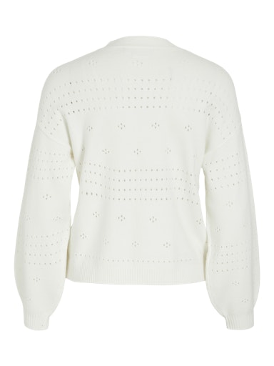 Vila Viril V-neck cardigan 14102703 White Alyssum