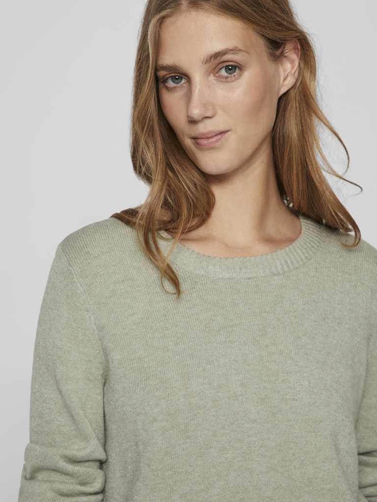 Vila Viril o-neck 14054177 Oil Green