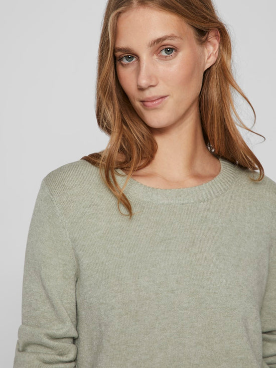 Vila Viril o-neck 14054177 Oil Green