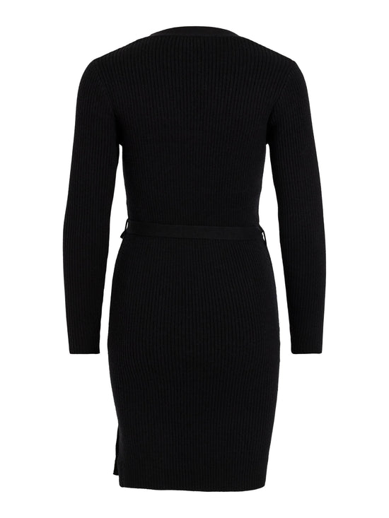 Vila Viril wrap dress 14065547 Black