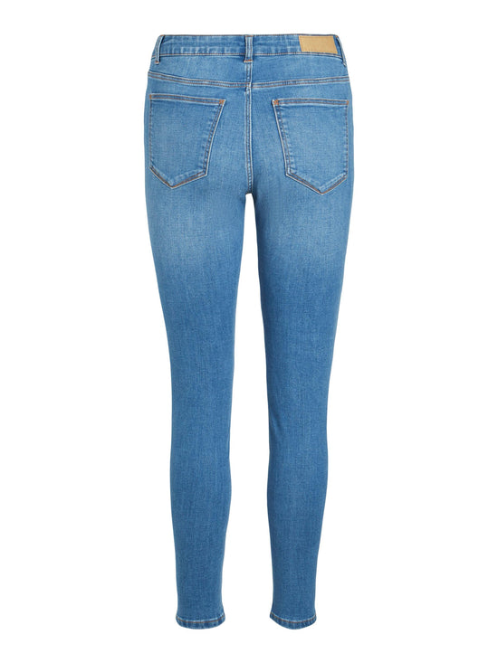 Laad de afbeelding in de Gallery-viewer, Vila Visarah skinny jeans 14084766 Medium Blue Denim

