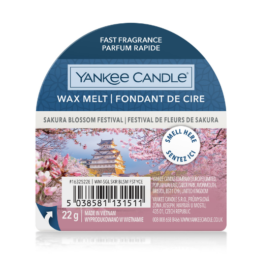Laad de afbeelding in de Gallery-viewer, Yankee Candle Sakura Blossom Wax Melt 21267

