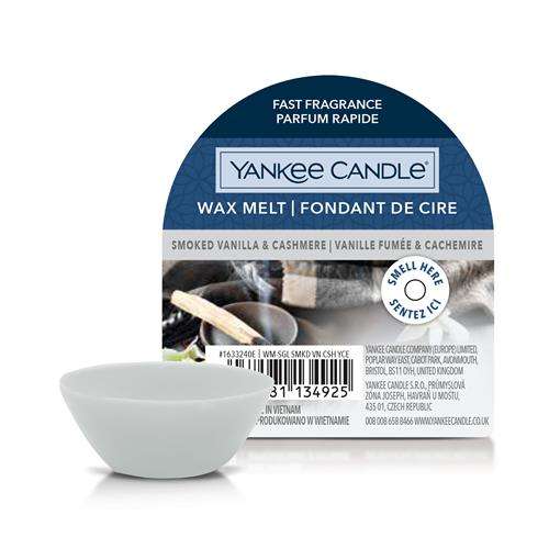 Yankee Candle Smoked Vanilla & Cashmere Waxmelt 1633240E