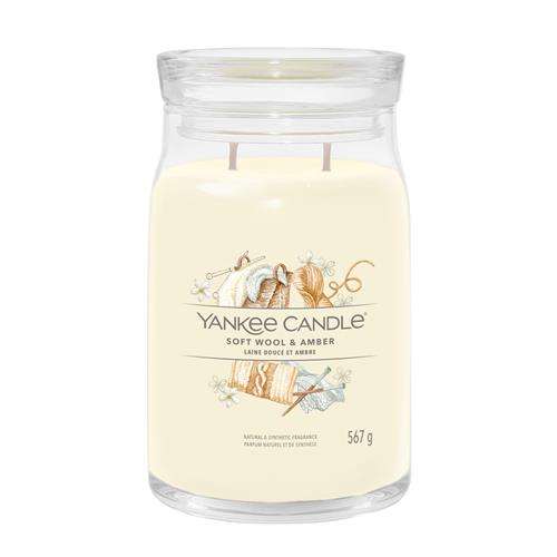 Laad de afbeelding in de Gallery-viewer, Yankee Candle Soft Wool &amp;amp; Amber Signature large 1721061E
