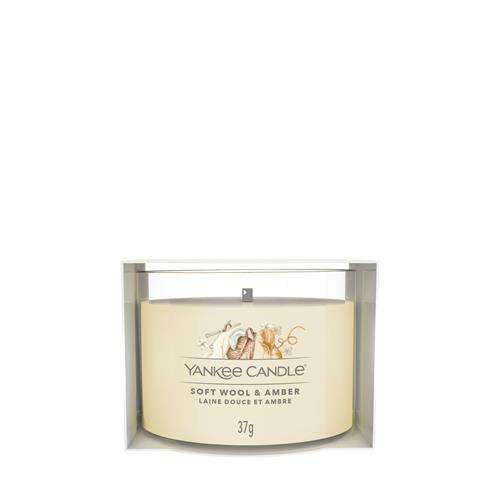 Laad de afbeelding in de Gallery-viewer, Yankee Candle Soft Wool &amp;amp; Amber filled votive 1722174E
