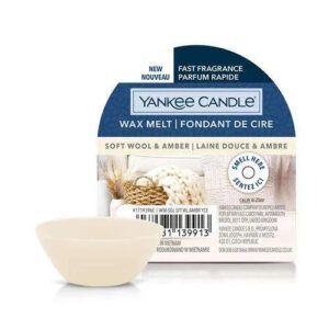 Yankee Candle Soft wool & amber wax melt 1719396E