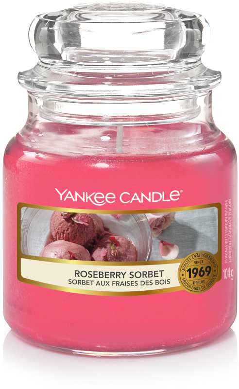 Yankee Candle YC Roseberry Sorbet Small Jar                                1651427E