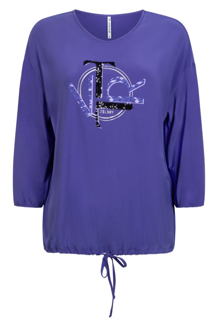 Zoso Shirt with print 234Micky 044 Purple