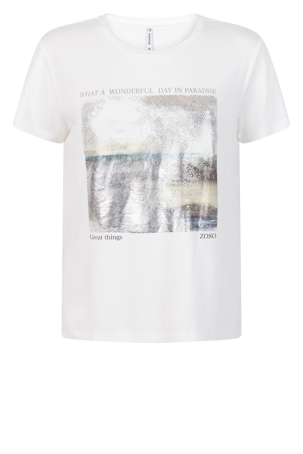 Zoso T-shirt Valerie Offwhite/Navy